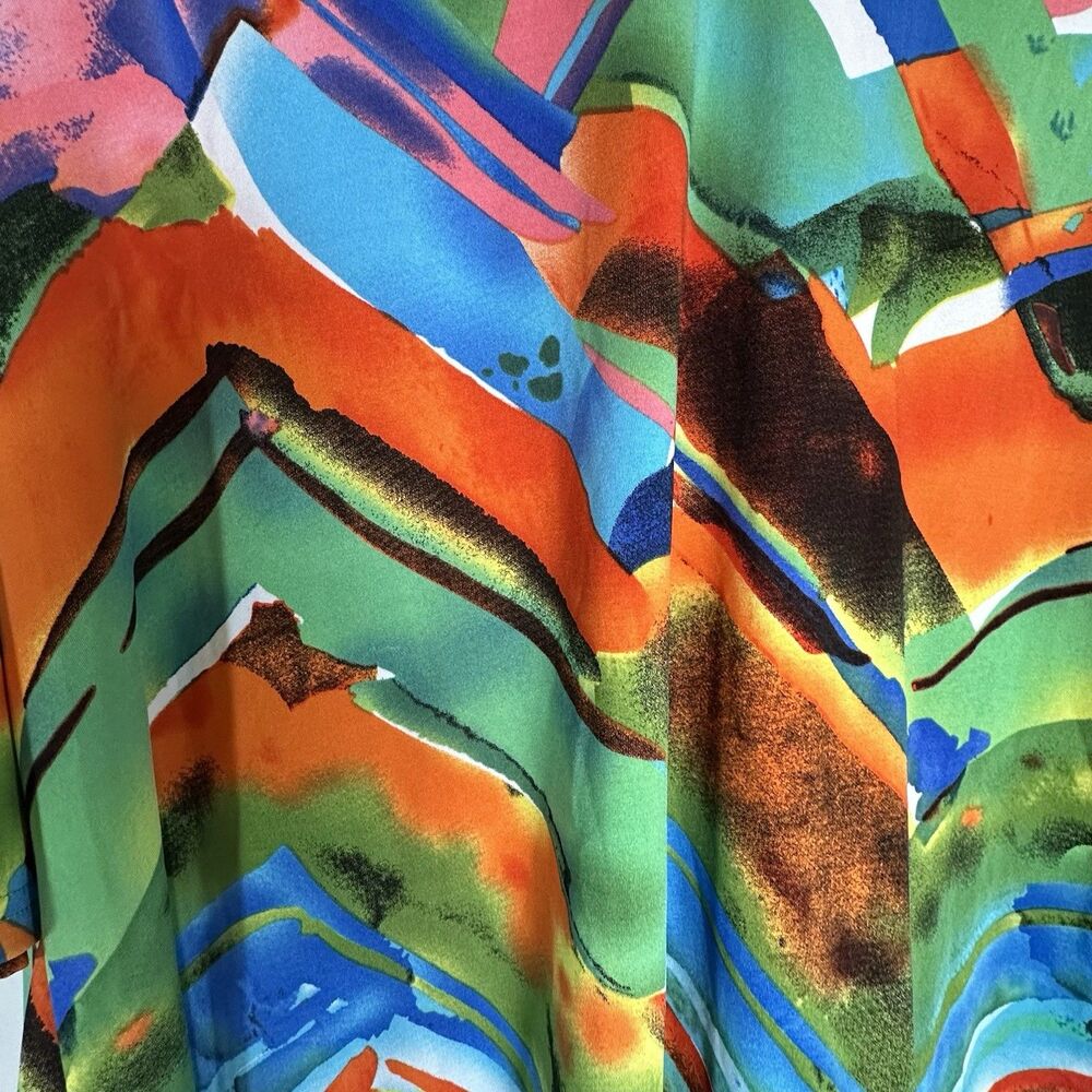 Anthony Richards Colorful Tunic Top Plus Size 1X Lightweight - Picture 4 of 6